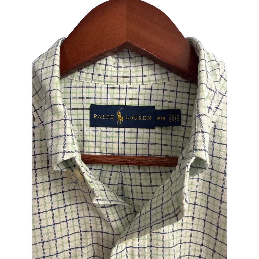 Polo Ralph Lauren Men's M/L Vintage Tattersall Plaid Button Down Shirt